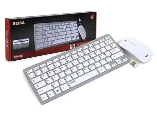 &u++ KIT TECLADO PC + MOUSE ILUMINIADO DN-H203